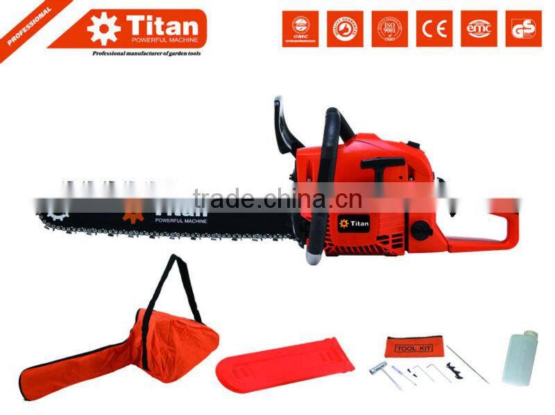 Titan 52CC CHAIN SAW with CE, MD certifications gasoline chain saw 5200