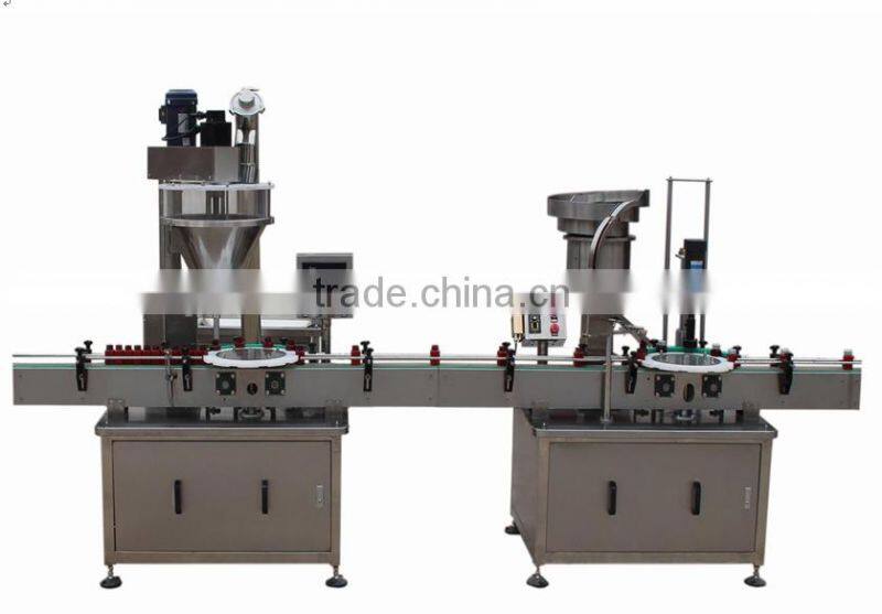 Small scale dry powder filling capping machine