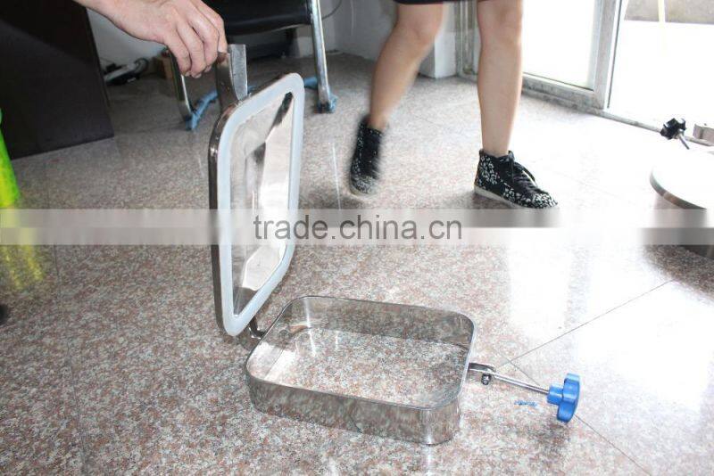 Stainless Steel Sanitary Square Tank Pressure Vessel Beer Fermentation Manhole Cover