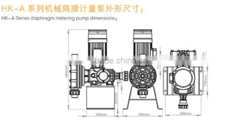 10-3500L Compact Structure Little Mechanical Diaphragm Chemical Acid Dosing Pump