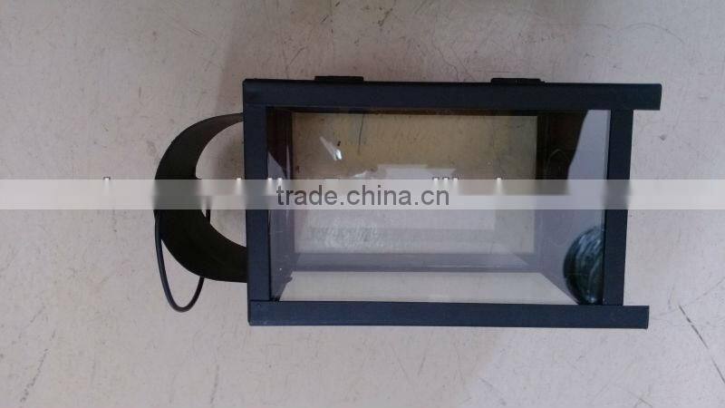 Hot Selling!!!Rectangular black metal Lanterns for candles