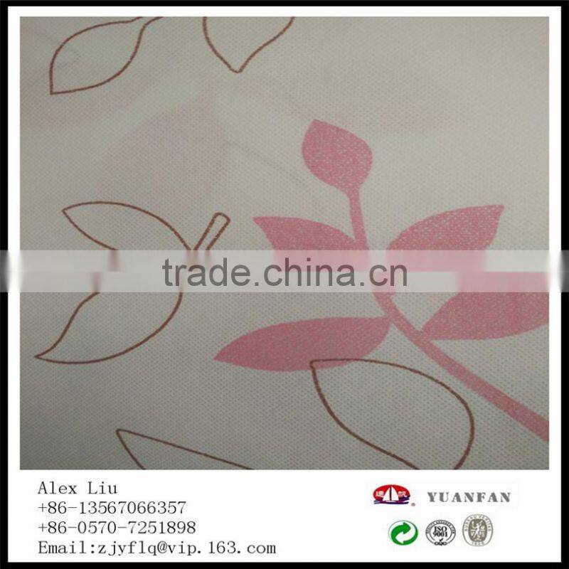 Custom all kinds of color and pattern of the printing non-woven fabric