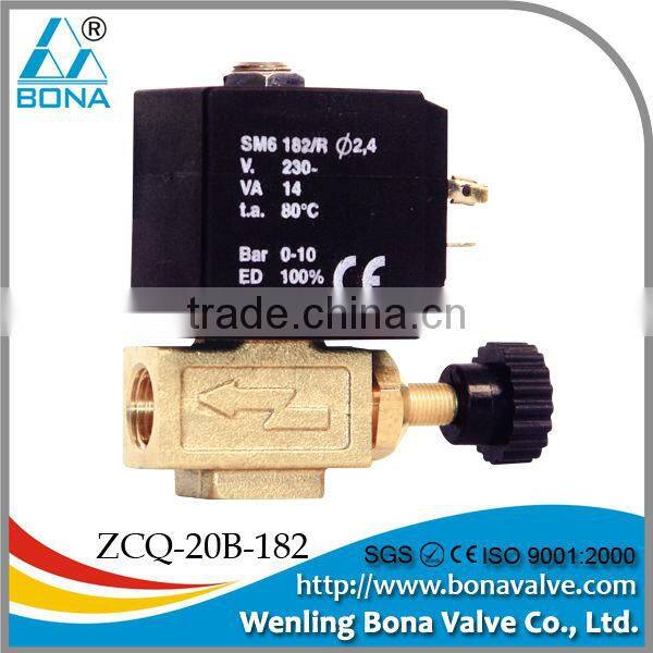 3/8 brass automatic welding machine12V 24V steam solenoid valve ZCQ-9313