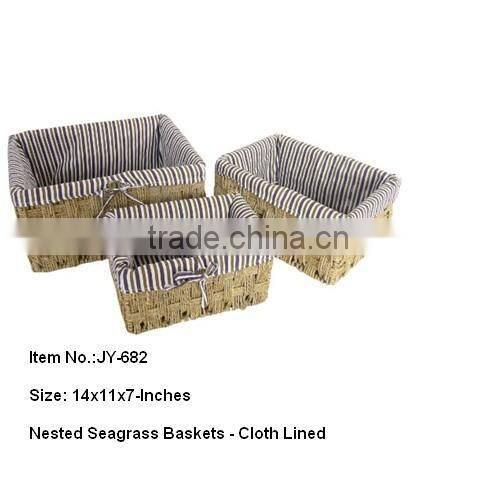 Household seagrass basket for wholesale