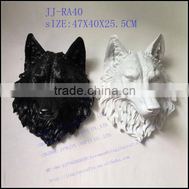 unique classic interior home decoration resin animal head