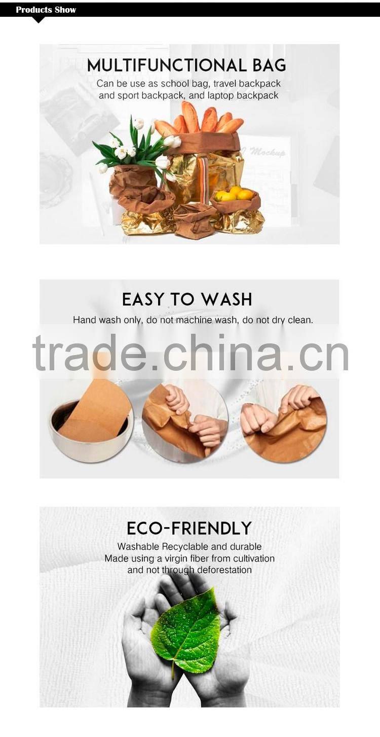 Fashionable Color Environmental and Washable Kraft Paper Blocking Wallet