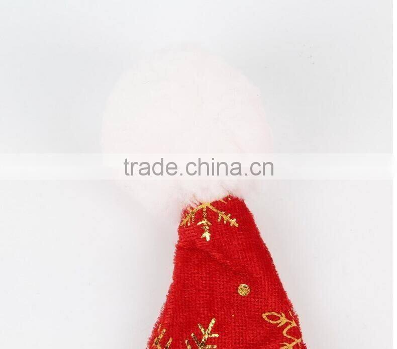 2016 Hot Slae Santa Claus Hat For Adults Snowflake Painted Party Christmas Dancing Hat