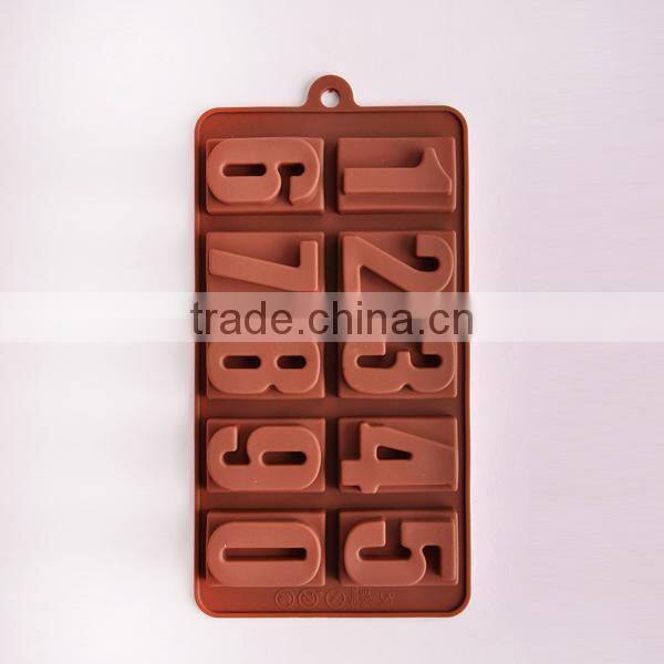 letters and number silicone chocolate mould