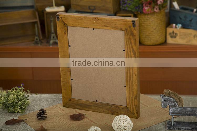 Wood Frame Chalkboard Single-Sided Blackboard With Hooks Zakka Furnishing Articles Vintage Style 39*39*40cm