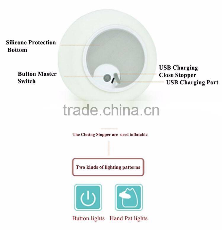 LED color changing silicone animal night light cat led light