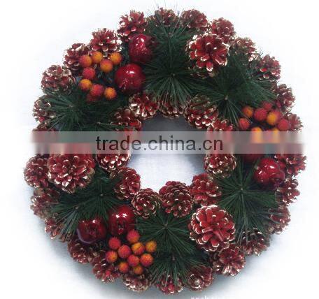 Hot sale Chistmas decoration wreath artificial festival party ornament garland