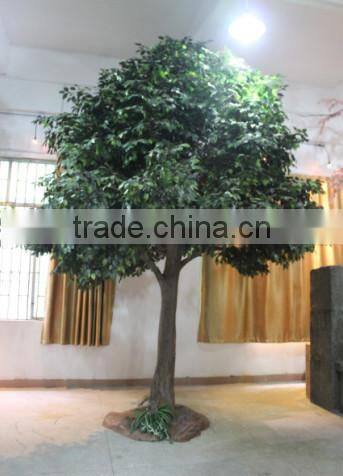factory price hot sale artificial banyan tree with real wood trunk