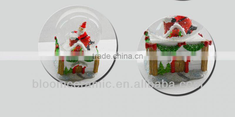 2014 Beautiful cheap santa water globe