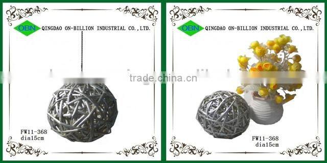 Handmade decorative natural willow ball