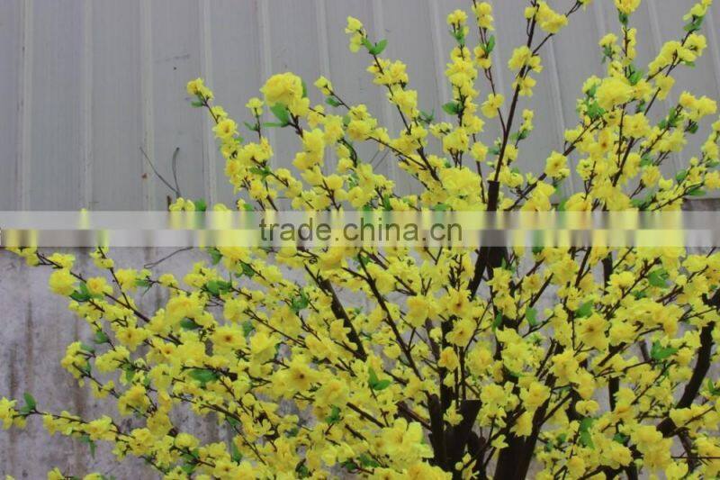 artificial peach flower tree for interior decoration