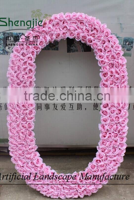 LOVE style artificial flower wall,rose flower wall for wedding
