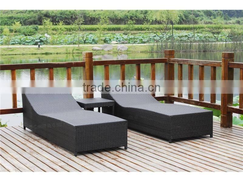 modern rattan sun lounge