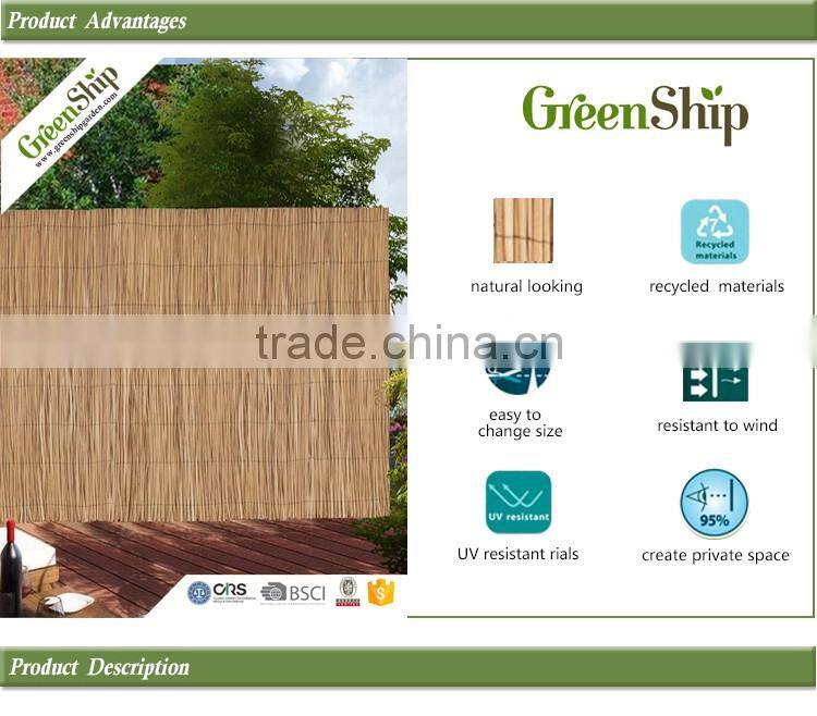 UV Protective Natural Looking PP Garden Fencing