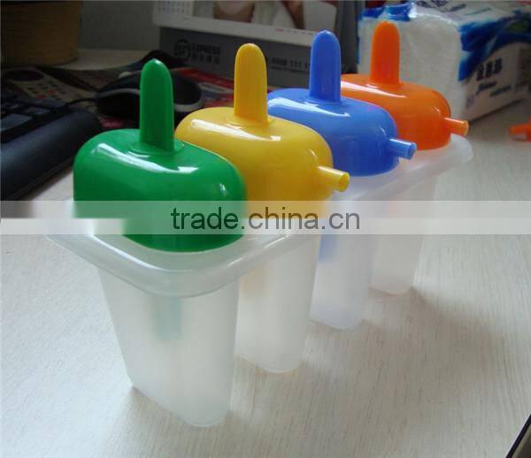 2095 New Plastic Home ice lolly mould with 4 cells