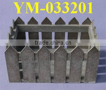 Hot-selling Wooden Candle Holder With 2 round glass