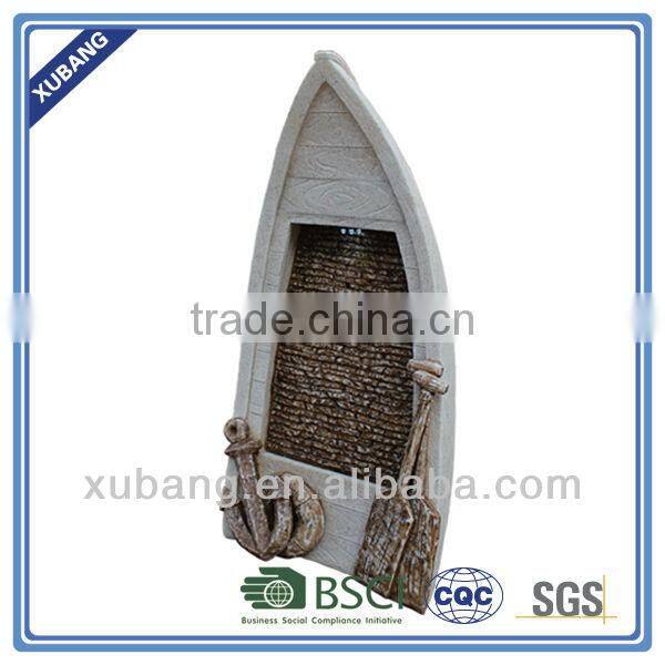 Garden boat fountain wall fountain