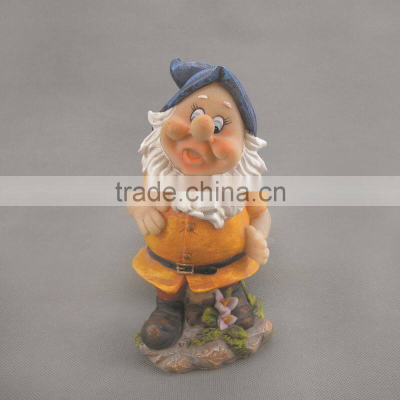 Wholesale Polyresin the Seven Dwarfs,Polyresin Dwarfs Figurine for Garden Decoration