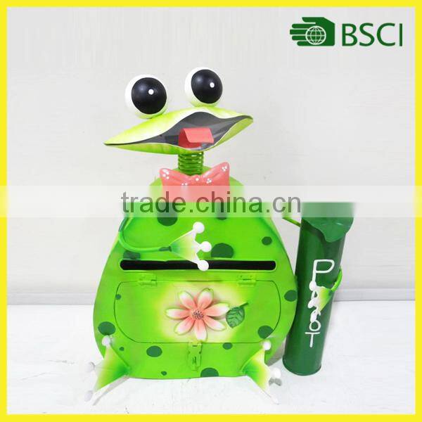 metal frog mailbox outdoor item good price