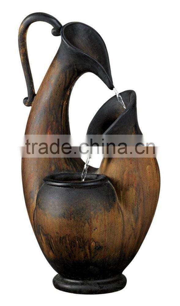 Weathered Jug Tabletop Water Fountain