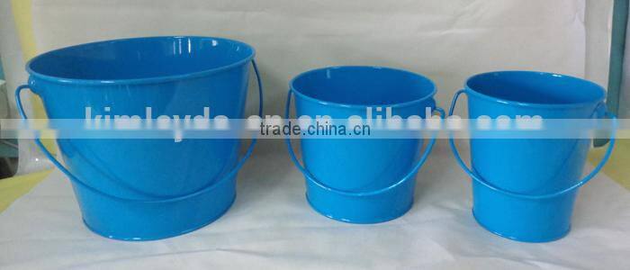 Metal garden bucket/powder coated bucket
