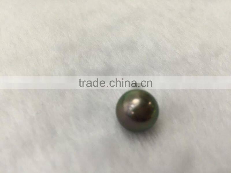Wholesale 12-13mm AAA Peacock green Loose tahitian pearl