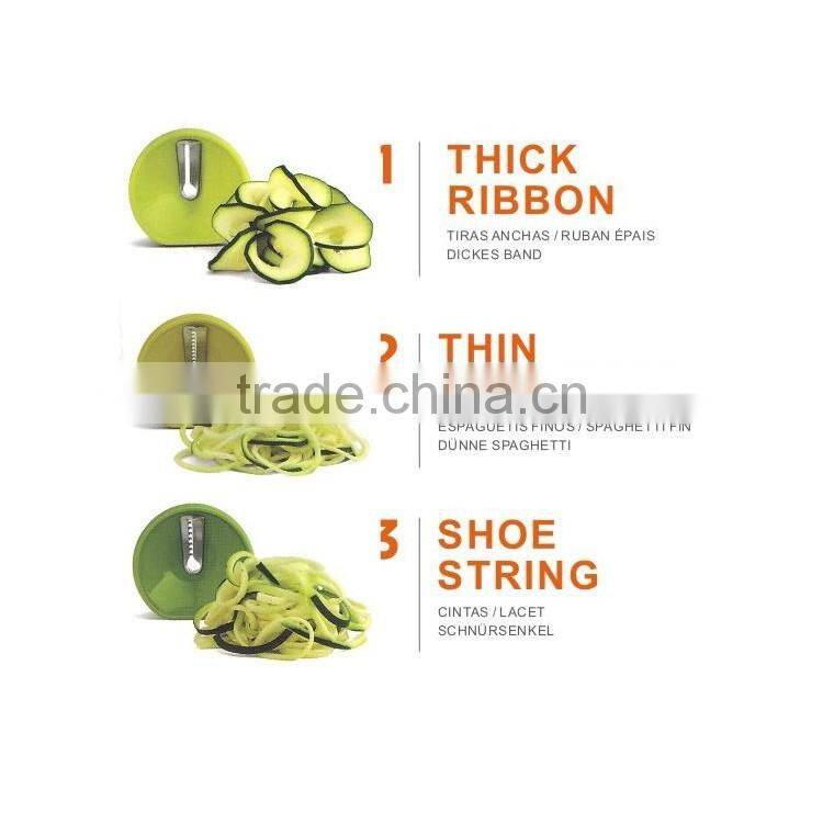 2016 hot sale Plastic Spiral Vegetable Slicer as seen on tv