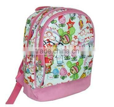 2015 new design school bag with printing