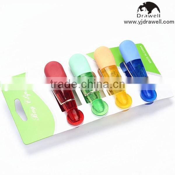 MC-8607 4 PC Assorted Colors Magnetic Chip Clips
