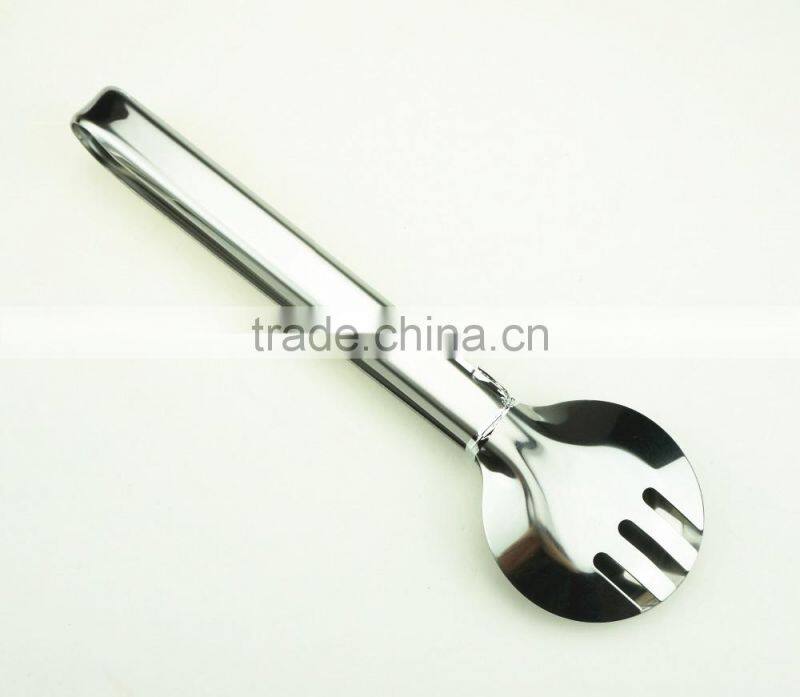 39007 Stainless Steel Kitchen Tongs BBQ Grill Food salad Tongs Slotted tong
