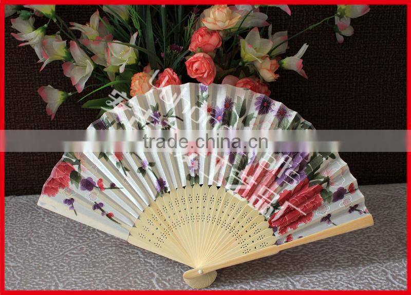 The existing fabric handmade bamboo fan