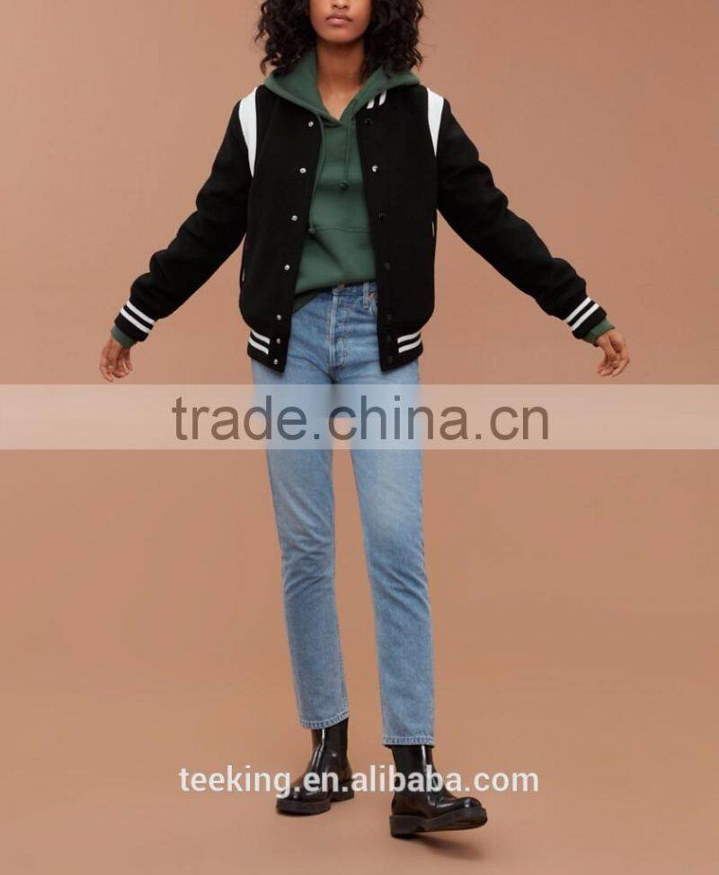 Winter Quilted Women Varsity Jackets