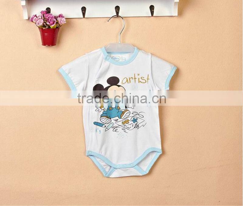 100% cotton mickey print baby rompers wholesale