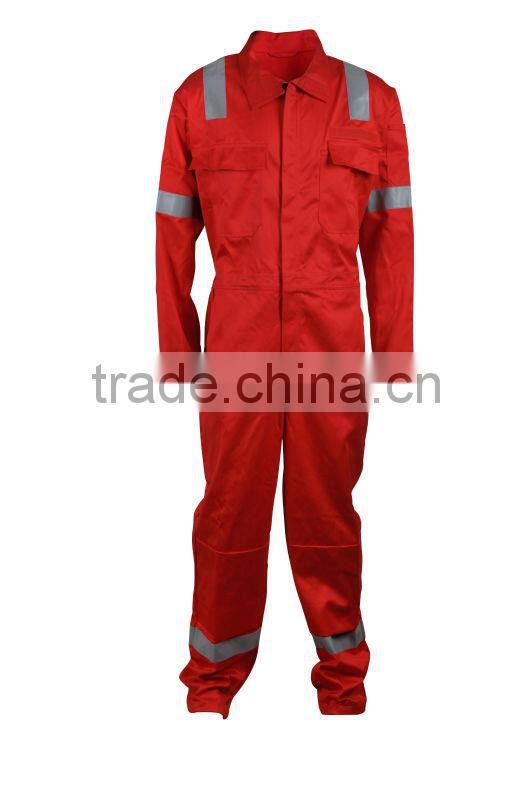 NFPA 2112 red prevent arc flash cotton nylon coverall