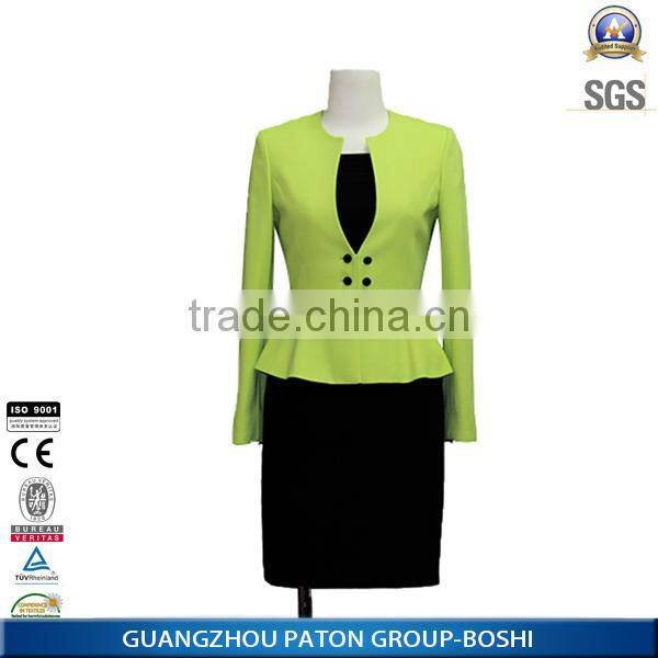Hot Sale Factory Price Red Color Skirt Suit For Women