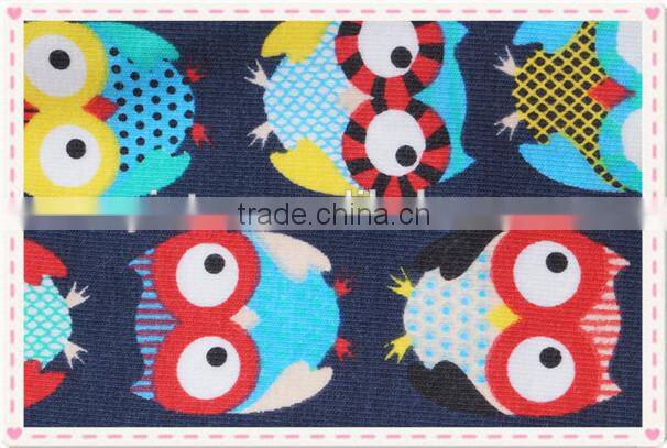 100%cotton printed interlock,cotton fabric for baby clothes