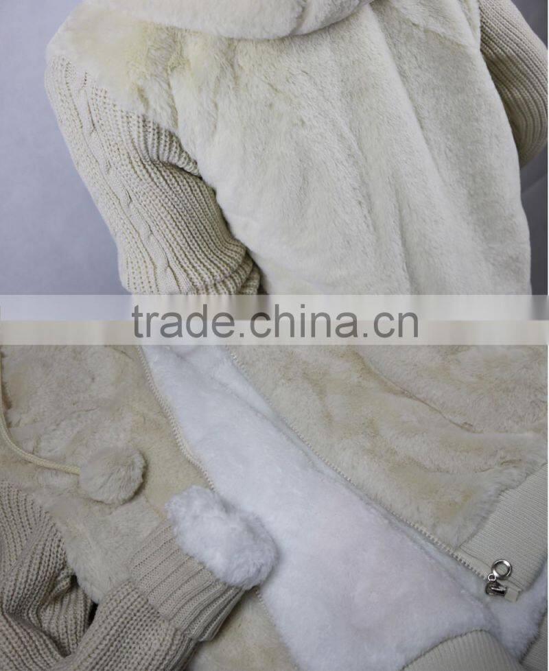 Boutique Clothing Children's Winter Coat Pink Girls Coats With Hat