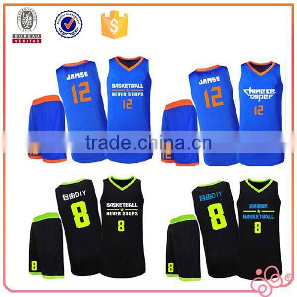 Wholesale Dry fit Interlock Basketball uniform customize basketball team wear