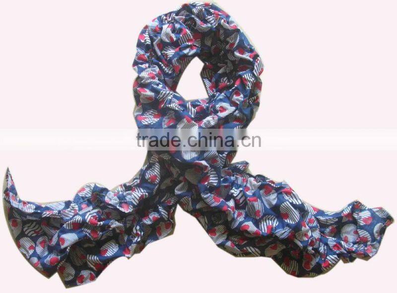 Printed Chiffon Long Scarves