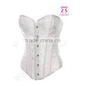 Black Underbust Belt Buckle Front Zipper Corset Tops