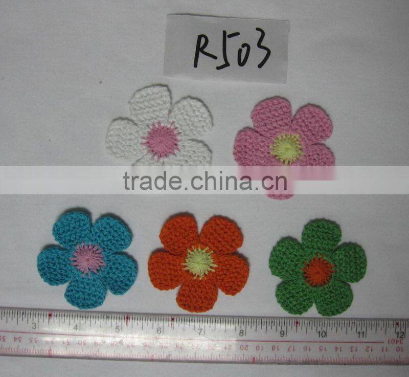 customized popular applique embroidery flower patches