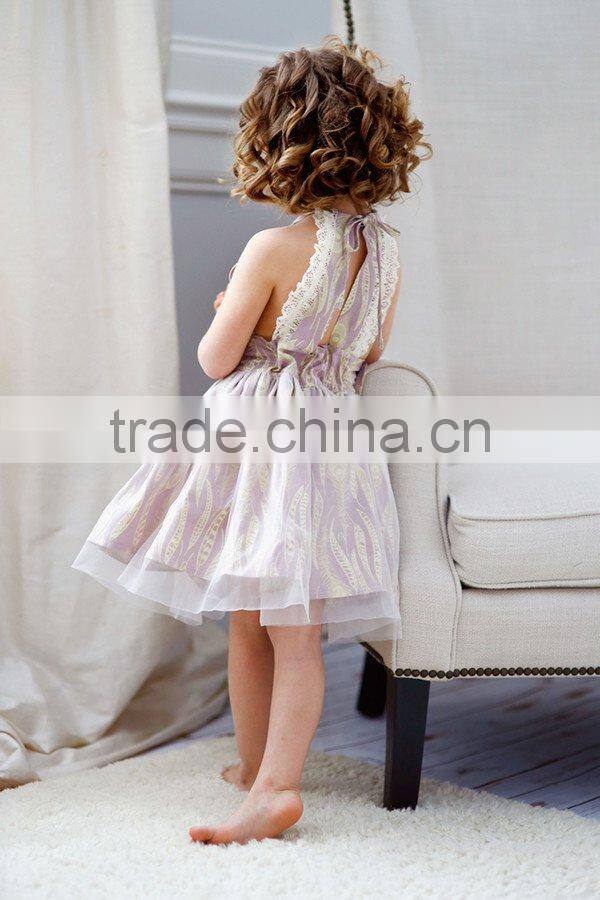 High quality low price baby gilrs party dress children summer sleveeless lace tulle cute dress
