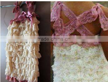 2013 High Quality Black Lace Petti Romper for Baby Girls Lovely Lace Petti Romper for Baby Girls