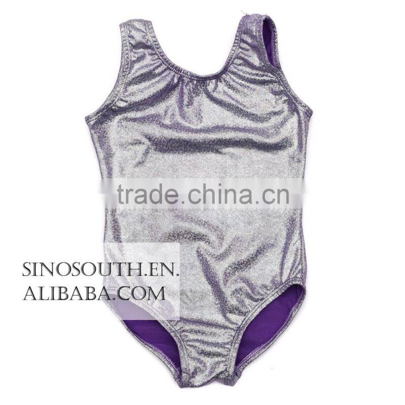 2017 New arrival thong gymnastics leotard fabric Shiny Leotards for girls