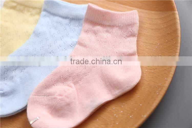 Summer thin section baby socks cotton 0-24 months newborn baby wear