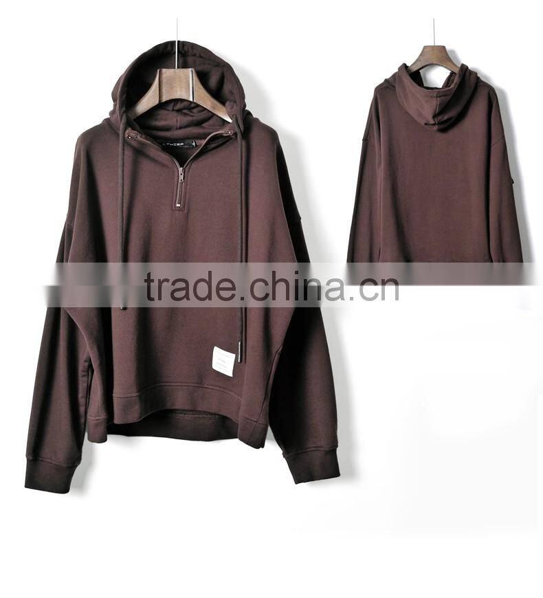 Wholesale Custom Men Gym Wear Blank Designer Cotton Reversible Full Zip Up Hoodies